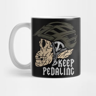 skulls, helmets and bicycle gear Mug